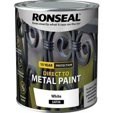 Ronseal Direct Metal Paint White Satin 750ml