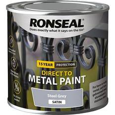 Ronseal Metal Paint Steel Grey Satin 250ml