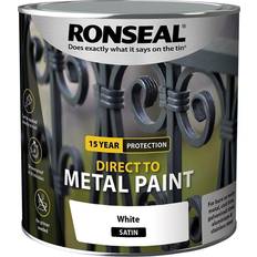 Ronseal Direct Metal Paint White Satin 2.5L