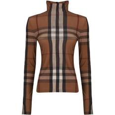 Burberry Tank Tops Burberry Vintage Check Turtleneck Top