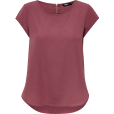 Only Vic Loose Short Sleeve Top - Rose/Rose Brown