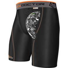 SHOCK DOCTOR Men's Aircore Hard Cup Compression Shorts, White