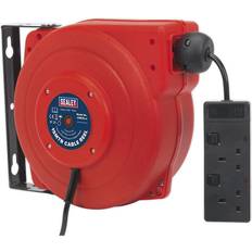 Sealey CRM15 Cable Reel System Retractable 15m 2 x 230V Socket