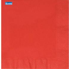 Red Paper Napkins Swantex 3 Ply Red Napkins 40cm 1x100