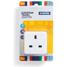 Adapter travel Status European Travel Adaptor Plug (12 Pack)