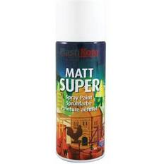 Plasti-Kote Super Spray Matt White RAL 9016 400ml