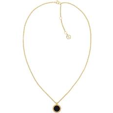 Tommy Hilfiger TH Iconic Circle Necklace - Gold/Black