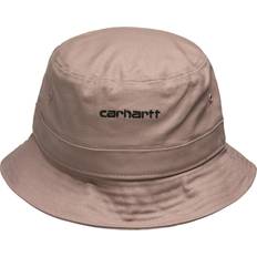 Men - Yellow Hats Carhartt WIP Script Bucket Hat - Earthy Pink & Black