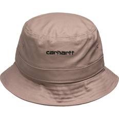 Men - Yellow Hats Carhartt WIP Script Bucket Hat - Earthy Pink & Black