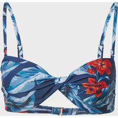 Red Bikini Tops Superdry Vintage Twist Bandeau Bikini Top