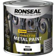 Ronseal Direct Metal Paint White Gloss 250ml