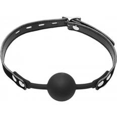 Master Series Premium Hush Silicone Comfort Ball Gag Black