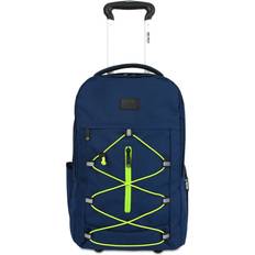 J World Lash Laptop 19" Rolling Backpack Navy/Green