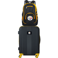 Denco NFL Pittsburgh Steelers 2-Piece Luggage Set BLACK 21