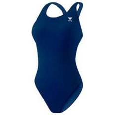 TYR Sport Women's Solid Durafast Maxback Swim Suit,Navy,36