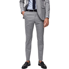 Selected Men Trousers Selected Slim Fit Habit Trousers - Light Grey