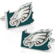 Philadelphia Eagles Team State Shaped Cufflinks