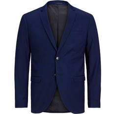 Men - Viscose Trousers & Shorts Jack & Jones 2 Piece Super Slim Fit Suit - Blue/Medieval Blue