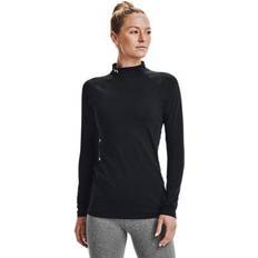 Sportswear Garment - Women Base Layer Tops Under Armour Women's Authentics Mockneck Top Black/White