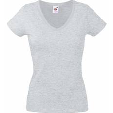 Fruit of the Loom Valueweight V-Neck T-shirt - Heather Grey