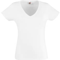 Fruit of the Loom Valueweight V-Neck T-shirt - White