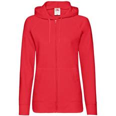 Fruit of the Loom Fitted Lightweight Hooded Sweatshirts Jacket - Red