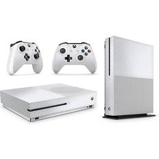 giZmoZ n gadgetZ Xbox One S Console Skin Decal Sticker + 2 Controller Skins - Carbon White