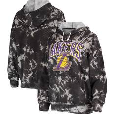 Majestic Los Angeles Lakers Burble Tie-Dye Tri-Blend Pullover Hoodie W