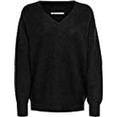 Only Womenss Tori V-Neck Jumper - Black