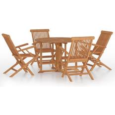 vidaXL 3096572 Patio Dining Set, 1 Table incl. 4 Chairs