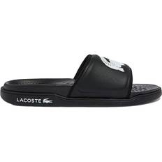 Slides Lacoste Croco Dualiste Logo - Black/White