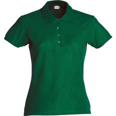 Clique Women's Plain Polo Shirt - Bottle Green