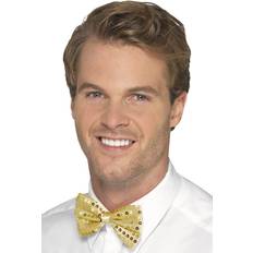 Smiffys Sequin Bow Tie Gold