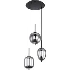 Globo Lighting Blacky Black Pendant Lamp 46cm