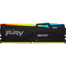 16 GB - 5200 MHz - DDR5 RAM Memory Kingston FURY Beast RGB DDR5 5200MHz 16GB (KF552C40BBAK2-16)