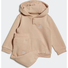 Fleece Tracksuits Children's Clothing adidas Infant Adicolor Hoodie Set - Magic Beige (HK7453)