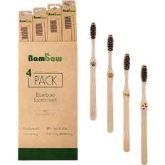 Bambaw Bamboo Toothbrush Hard 4-pack