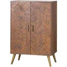 Retractable Drawers Liquor Cabinets Hill Interiors Havana Gold Liquor Cabinet 100x150cm