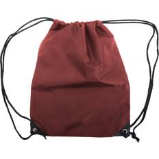 Shugon Stafford Plain Drawstring Tote Bag 2-pack - Burgundy