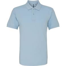 ASQUITH & FOX Men's Plain Short Sleeve Polo Shirt - Sky