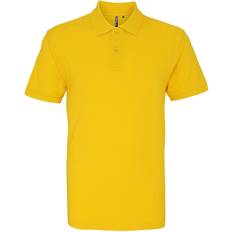 ASQUITH & FOX Men's Plain Short Sleeve Polo Shirt - Sunflower