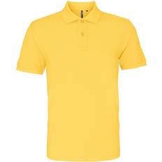 ASQUITH & FOX Men's Plain Short Sleeve Polo Shirt - Mustard