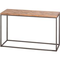 Hill Interiors Hoxton Collection with Parquet Top Console Table 40x120cm
