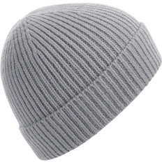 Beechfield Engineered Knit Ribbed Beanie - Light Grey