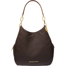 Michael Kors Lillie Large Logo Shoulder Bag - Brn/Acorn