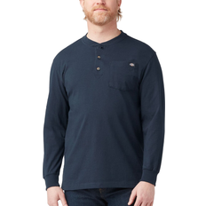 Dickies Heavyweight Henley Long Sleeve T-shirt - Dark Navy