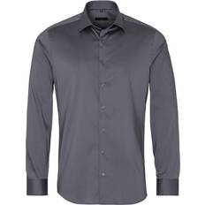 Eterna Long Sleeve Shirt 3377 F170 - Grey/35 Silver