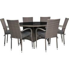 Royalcraft Malaga Patio Dining Set, 1 Table incl. 6 Chairs