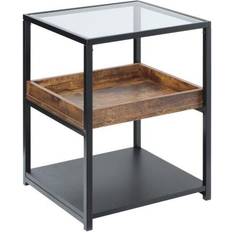 Glass Small Tables Homcom 3 Tier Small Table