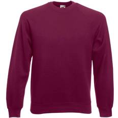 Sweatshirts - Women Jumpers Fruit of the Loom Classic Raglan Sweatshirt - Burgundy